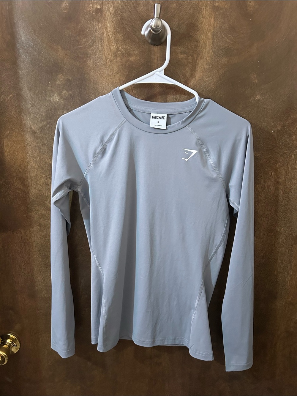 Gymshark Women’s Long-Sleeve Training Compression Top - Light Gray